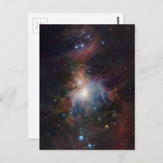 VISTA's infrarooduitzicht van de Orion Nebula Briefkaart (Voorkant / Achterkant)