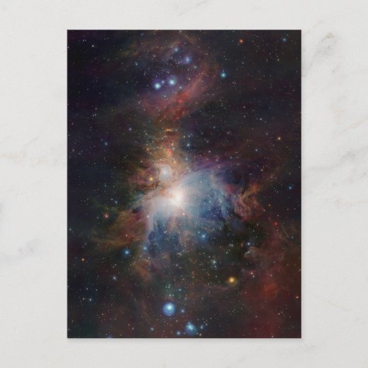 VISTA's infrarooduitzicht van de Orion Nebula Briefkaart (Voorkant)