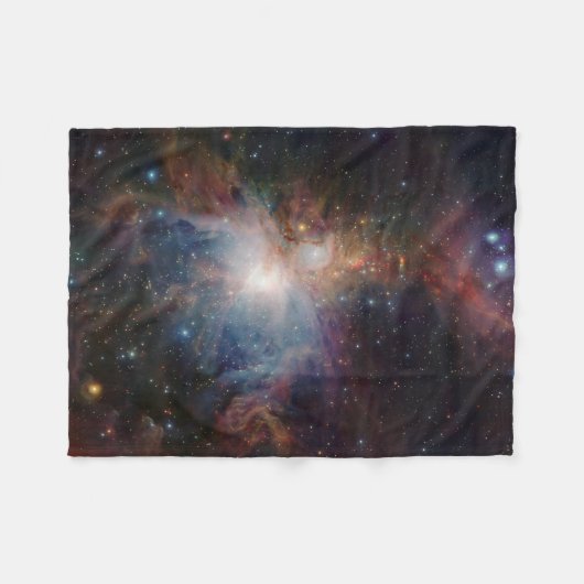 VISTA's infrarooduitzicht van de Orion Nebula Fleece Deken (Voorkant (Horizontaal))