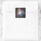 VISTA's infrarooduitzicht van de Orion Nebula Vierkante Sticker (Tas)