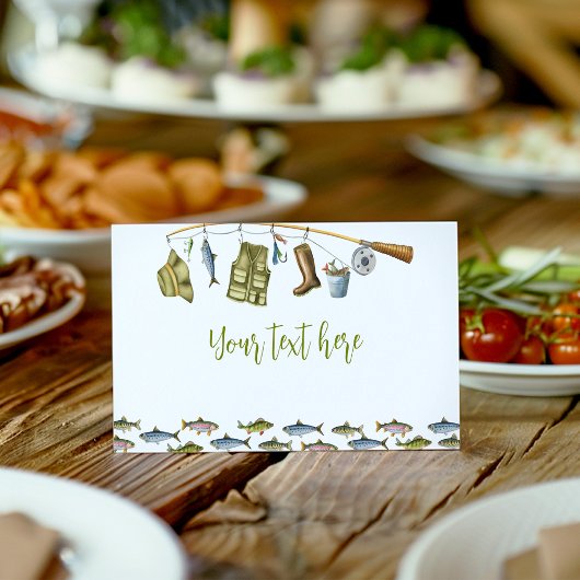 Viste Boy Birthday Food Place Card Whale Plaatskaartje