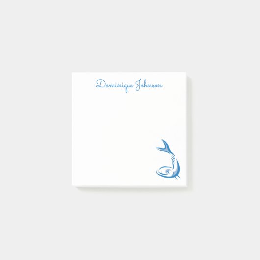 Vistekening gepersonaliseerde Post-it® notes (Voorkant)