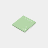 Vistekening gepersonaliseerde Post-it® notes (Schuin)