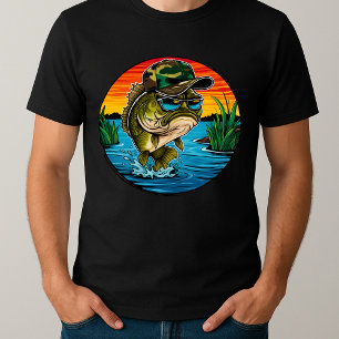  vistekening voor papa cadeau t-shirt