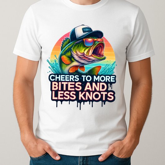  vistekening voor papa cadeau t-shirt