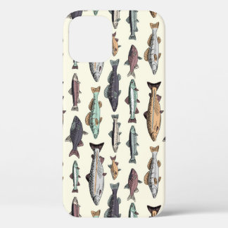 vistekeningen, naadloos patroon. Case-Mate iPhone case