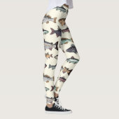  vistekeningen, naadloos patroon. leggings (Rechts)