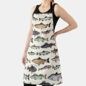  vistekeningen, naadloos patroon. schort (Insitu)