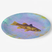 vistekenstijl papieren bordje (Gekanteld)