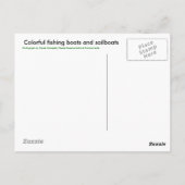 Visten en zeilboten Briefkaarten (Achterkant)