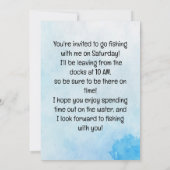 Visten Laten we gaan vissen Kaart (Achterkant)