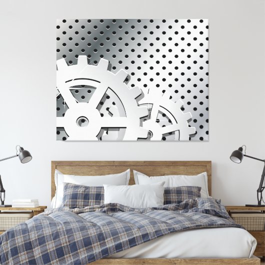 Vistuig Canvas Afdruk (Insitu (Slaapkamer))