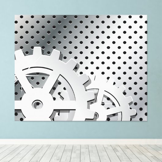 Vistuig Canvas Afdruk (Insitu (Houten vloer))