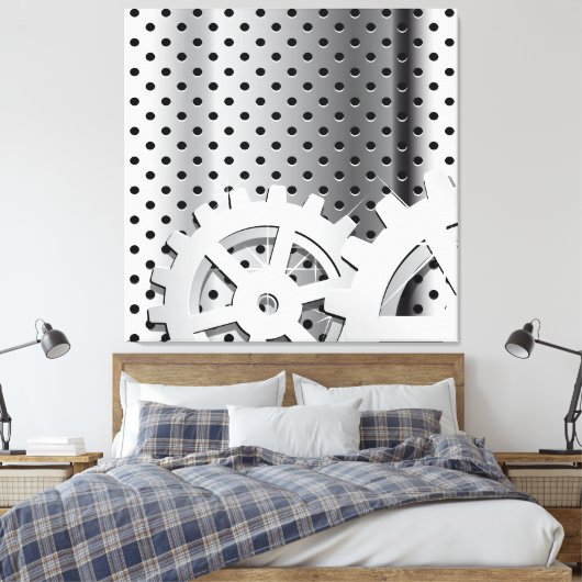 Vistuig Canvas Afdruk (Insitu (Slaapkamer))