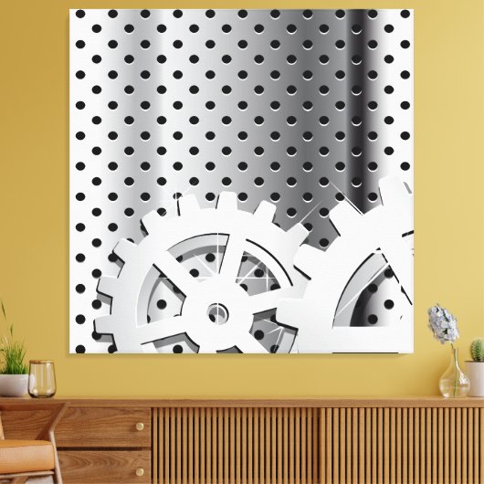 Vistuig Canvas Afdruk (Insitu (Woonkamer))