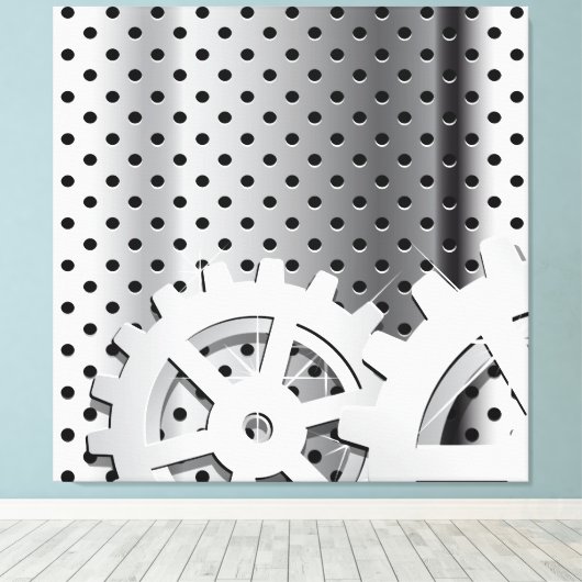 Vistuig Canvas Afdruk (Insitu (Houten vloer))