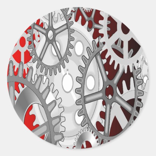 Vistuig Ronde Sticker (Voorkant)