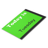 Visual Agenda Tools Day of the Week Dinsdag Nota Notitieblok (Schuin)