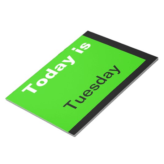 Visual Agenda Tools Day of the Week Dinsdag Nota Notitieblok (Schuin)