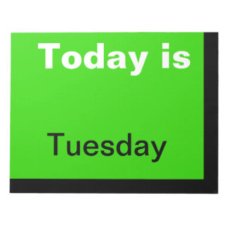 Visual Agenda Tools Day of the Week Dinsdag Nota Notitieblok