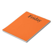 Visual Agenda Tools Day of the Week Freedom Notes Notitieblok (Linkerzijde)