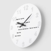 Visual Basic Hallo World Greeting Grote Klok (Hoek)