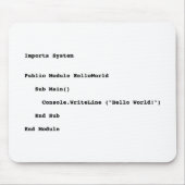 Visual Basic Hallo World Greeting Muismat (Voorkant)