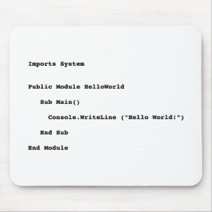 Visual Basic Hallo World Greeting Muismat