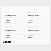 Visual Basic Hallo World Greeting Rechthoekige Sticker (Vel)