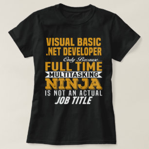 Visual Basic .NET Developer T-shirt