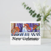 Visual Blues: Artist Kaarten: New Orleans, Verenig Briefkaart (Staand voorkant)