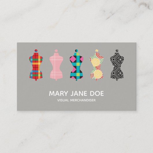 Visual Merchandiser Stylist Professional Visitekaartje (Voorkant)