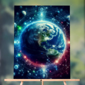 Visual Multiverse Theory Parallel Universes on a Acryl Bord (Neutraal)