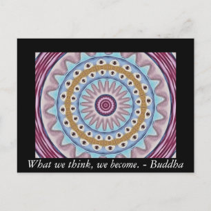 Visual Prayer Design met ZEN Buddhist Quote Briefkaart
