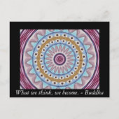 Visual Prayer Design met ZEN Buddhist Quote Briefkaart (Voorkant)