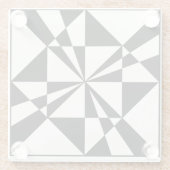 Visual Pull | Modern Glazen Onderzetter (Achterkant)