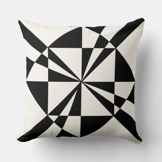 Visual Pull | Modern Throw Pillow Kussen (Voorkant)
