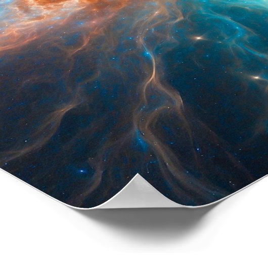 Visualisatie van big bang in de ruimte poster (Hoek)