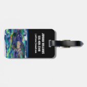 Visualisatie van de wereldenwind. bagagelabel (Achterkant horizontaal)