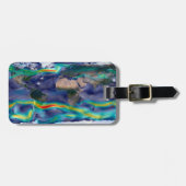 Visualisatie van de wereldenwind. bagagelabel (Voorkant horizontaal)