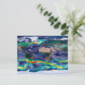 Visualisatie van de wereldenwind. briefkaart (Staand voorkant)