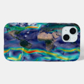 Visualisatie van de wereldenwind. Case-Mate iPhone case (Achterkant (horizontaal))