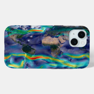 Visualisatie van de wereldenwind. iPhone 15 case
