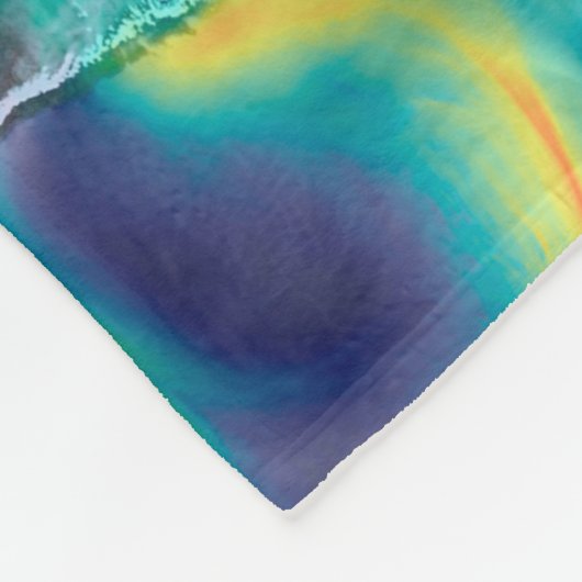 Visualisatie van de wereldenwind. fleece deken (Hoek)