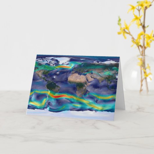 Visualisatie van de wereldenwind. kaart (Gele Bloem)