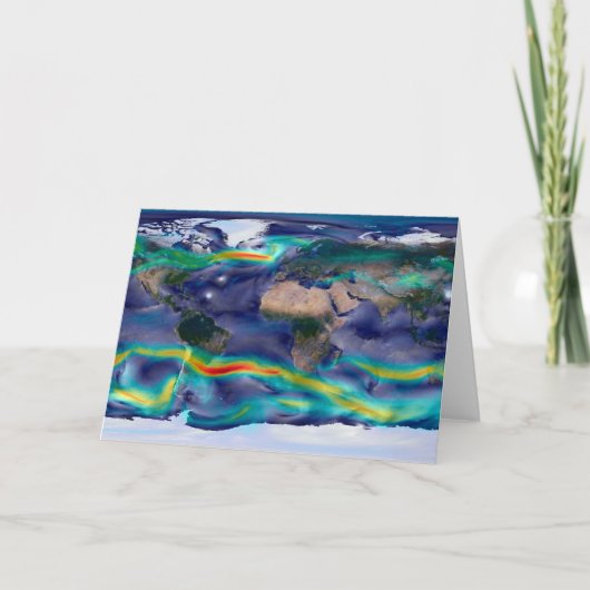 Visualisatie van de wereldenwind. kaart (Voorkant)