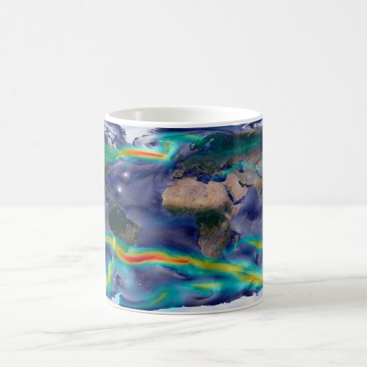 Visualisatie van de wereldenwind. koffiemok (Center)