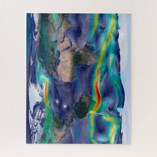 Visualisatie van de wereldenwind. legpuzzel (Verticaal)