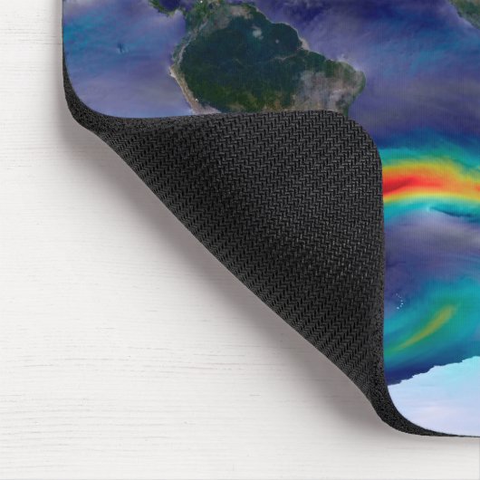 Visualisatie van de wereldenwind. muismat (Hoek)