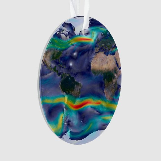 Visualisatie van de wereldenwind. ornament (voorkant)